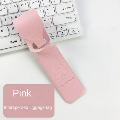Etichetă pentru bagaje din piele PU pentru bagaje creativă cu gel de siliciu Suport de identificare pentru valiză Etichete de îmbarcare Etichetă portabilă Accesorii de călătorie