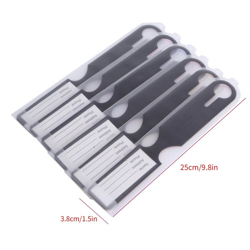 Δερμάτινη ετικέτα αποσκευών PU Creative Baggage Silica Gel Βαλίτσα ID Διευθύνσεις Κάτοχος Ετικέτες επιβίβασης Φορητή ετικέτα Αξεσουάρ ταξιδιού