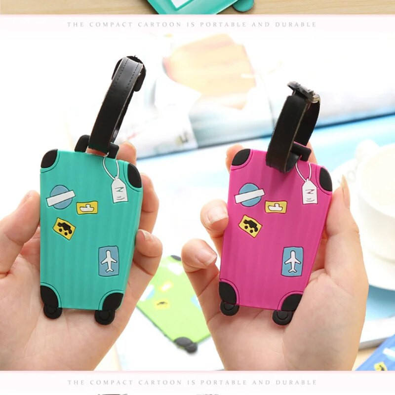 PVC oznaka za prtljagu Mekana silikonska torbica za kolica Oznaka za ukrcaj Kreativni kofer za prtljagu Držač adrese ID oznake Oznake za ukrcaj Prijenosna naljepnica