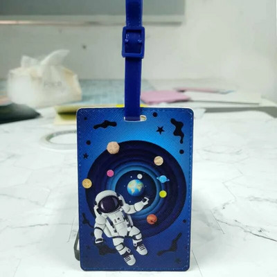 Harta lumii creative Accesorii de călătorie de înaltă calitate Etichetă pentru bagaje Valisă din PU Suport pentru adresă de identificare Etichetă de îmbarcare pentru bagaje Etichetă portabilă