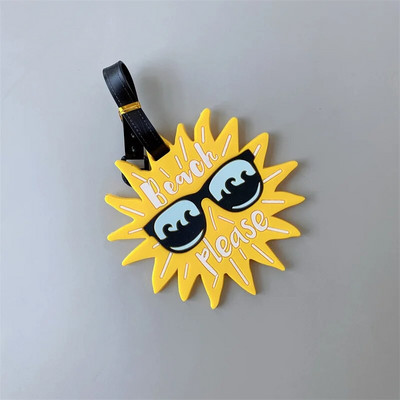 Accesorii de călătorie Etichete creative pentru îmbarcare pentru bagaje Etichetă pentru bagaje cu desene animate cu animale de gel de siliciu Valisă ID-uri Suport etichetă portabilă