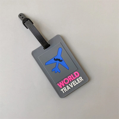 Accesorii de călătorie Etichete creative pentru îmbarcare pentru bagaje Etichetă pentru bagaje cu desene animate cu animale de gel de siliciu Valisă ID-uri Suport etichetă portabilă