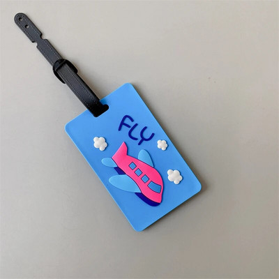 Accesorii de călătorie Etichete creative pentru îmbarcare pentru bagaje Etichetă pentru bagaje cu desene animate cu animale de gel de siliciu Valisă ID-uri Suport etichetă portabilă