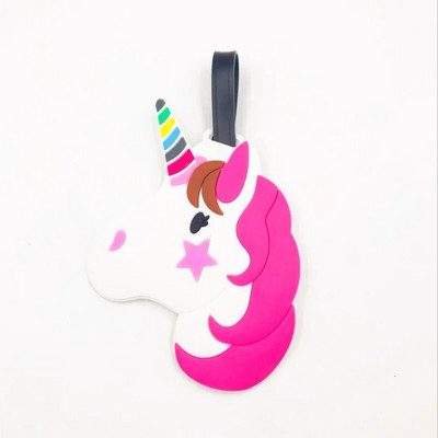 Accesorii de călătorie Etichete creative pentru îmbarcare pentru bagaje Etichetă pentru bagaje cu desene animate cu animale de gel de siliciu Valisă ID-uri Suport etichetă portabilă