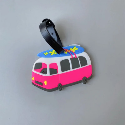 Accesorii de călătorie Etichete creative pentru îmbarcare pentru bagaje Etichetă pentru bagaje cu desene animate cu animale de gel de siliciu Valisă ID-uri Suport etichetă portabilă
