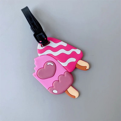Accesorii de călătorie Etichete creative pentru îmbarcare pentru bagaje Etichetă pentru bagaje cu desene animate cu animale de gel de siliciu Valisă ID-uri Suport etichetă portabilă