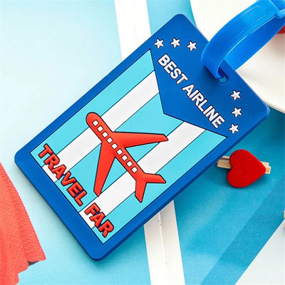 Accesorii de călătorie Etichete creative pentru îmbarcare pentru bagaje Etichetă pentru bagaje cu desene animate cu animale de gel de siliciu Valisă ID-uri Suport etichetă portabilă