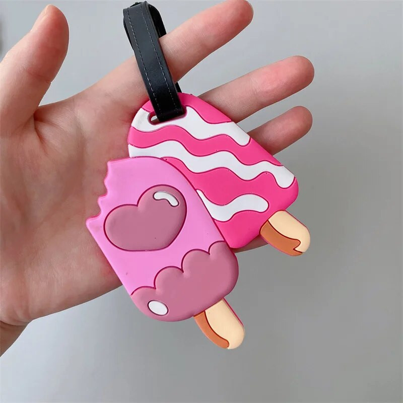 Ceļojumu piederumi Radoši bagāžas iekāpšanas birkas Bagāžas birkas Dzīvnieku karikatūra Silikagela čemodāna ID Adrešu turētājs Pārnēsājama etiķete