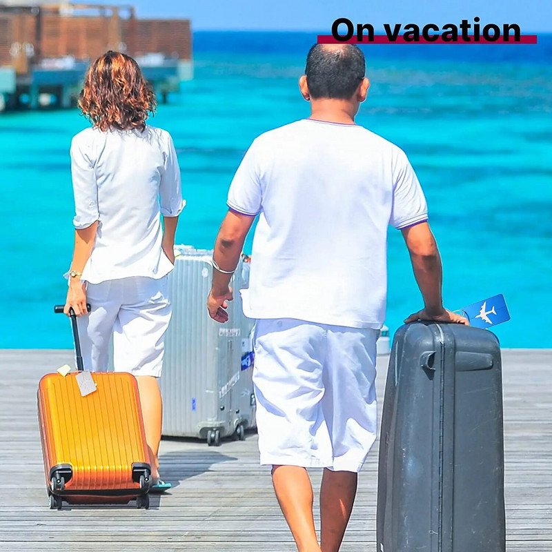 Bagāžas etiķetes Alumīnija sakausējuma čemodāna etiķetes Ceļojumu etiķešu komplekts ar tērauda cilpu ID bagāžas etiķetes koferiem ceļojumu piederumi