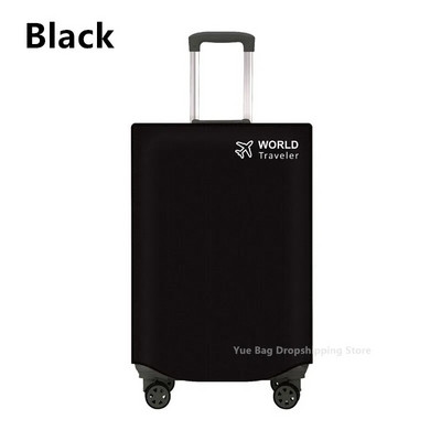 Piemērots 20-30 collu melnam bagāžas pārsega čemodāna aizsargvāciņam bagāžas putekļu futrāļa vākam čemodāna somiņas ceļojumu organizatoram 2#