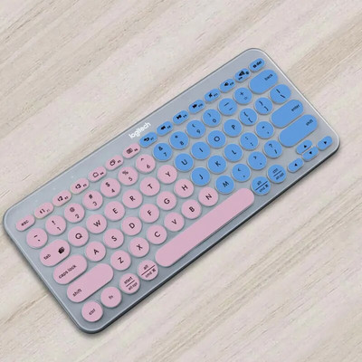 Protector de piele ultrasubțire din silicon pentru tastatură pentru laptop pentru tastatură Logitech K380