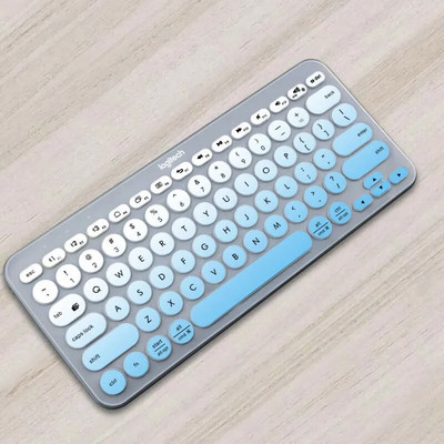 Protector de piele ultrasubțire din silicon pentru tastatură pentru laptop pentru tastatură Logitech K380