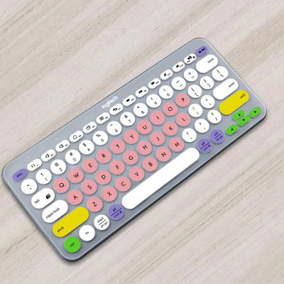 Protector de piele ultrasubțire din silicon pentru tastatură pentru laptop pentru tastatură Logitech K380