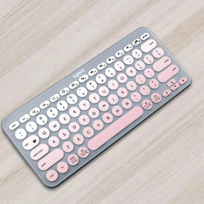 Protector de piele ultrasubțire din silicon pentru tastatură pentru laptop pentru tastatură Logitech K380