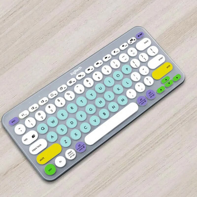 Protector de piele ultrasubțire din silicon pentru tastatură pentru laptop pentru tastatură Logitech K380