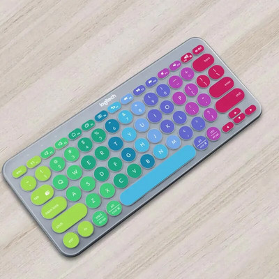 Protector de piele ultrasubțire din silicon pentru tastatură pentru laptop pentru tastatură Logitech K380
