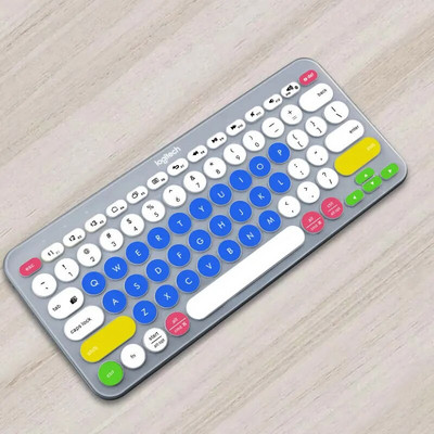 Protector de piele ultrasubțire din silicon pentru tastatură pentru laptop pentru tastatură Logitech K380