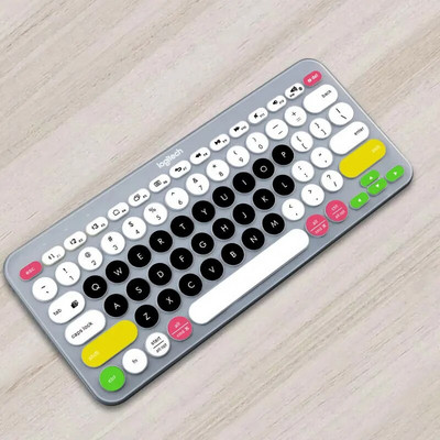 Protector de piele ultrasubțire din silicon pentru tastatură pentru laptop pentru tastatură Logitech K380