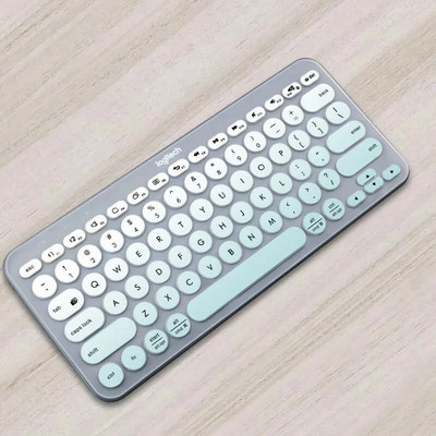 Protector de piele ultrasubțire din silicon pentru tastatură pentru laptop pentru tastatură Logitech K380