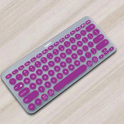 Protector de piele ultrasubțire din silicon pentru tastatură pentru laptop pentru tastatură Logitech K380
