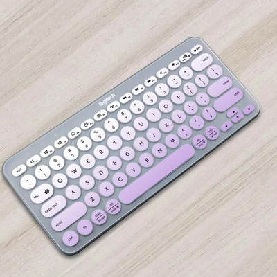 Protector de piele ultrasubțire din silicon pentru tastatură pentru laptop pentru tastatură Logitech K380