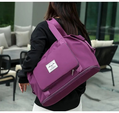 Salokāma sieviešu pārnēsājama liela ietilpība grūtnieču glabāšanai ceļojumu soma fitnesa soma