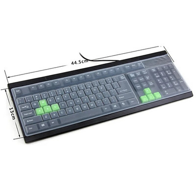 1 buc din silicon moale, 108 taste, huse pentru tastatură, universală, pentru computer de birou, pentru tastatură, pentru piele
