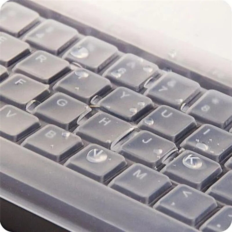 1PC mīksta silikona 108 taustiņu tastatūras vāka apvalki, universālie galddatora tastatūras vāki ādas aizsargplēves vāciņš, kas ir putekļu necaurlaidīgs