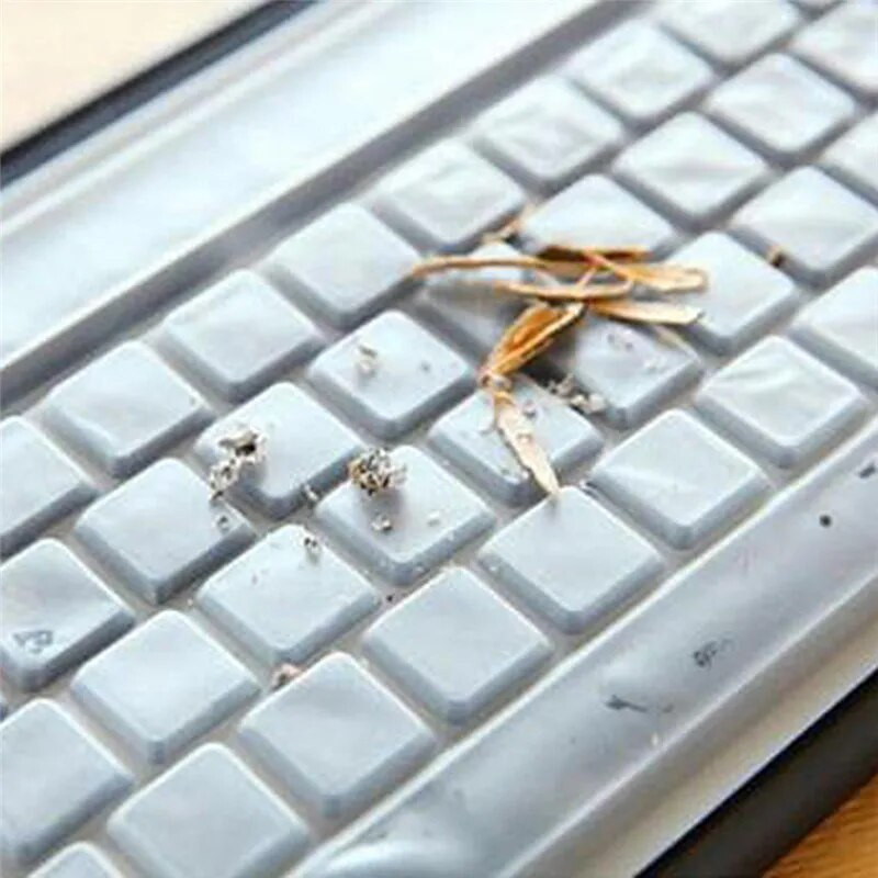 1PC mīksta silikona 108 taustiņu tastatūras vāka apvalki, universālie galddatora tastatūras vāki ādas aizsargplēves vāciņš, kas ir putekļu necaurlaidīgs