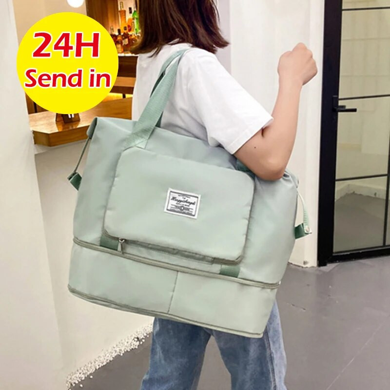 Ceļojumu soma Sievietēm Vīriešu Sporta Sporta Somas Ceļojumu Duffle Soma Tote Rokassoma Daudzfunkcionāla Peldēšana Plecu Kurjersoma Treniņu somas