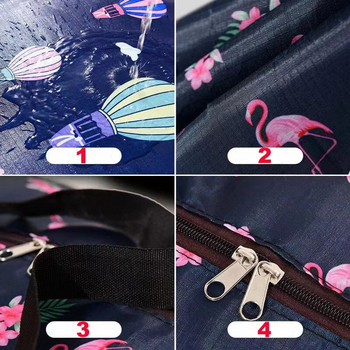 Водоустойчива сгъваема чанта за ръчен багаж Удебелени чанти за съхранение на дрехи Голям капацитет Подвижна чанта за опаковане Преносима чанта за дрехи