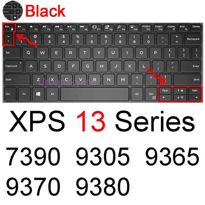 Dell XPS 13 tastatūras vāciņam 9300 9310 9305 9350 9360 9365 9370 9380 9575 7390 Protector Skin Case Klēpjdatora piederumi Silikona