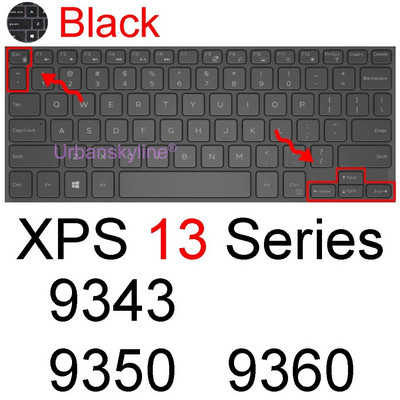 Dell XPS 13 tastatūras vāciņam 9300 9310 9305 9350 9360 9365 9370 9380 9575 7390 Protector Skin Case Klēpjdatora piederumi Silikona