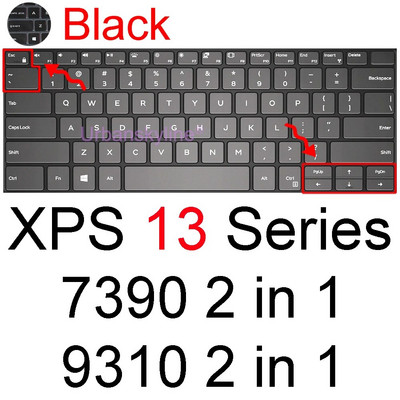 Dell XPS 13 tastatūras vāciņam 9300 9310 9305 9350 9360 9365 9370 9380 9575 7390 Protector Skin Case Klēpjdatora piederumi Silikona