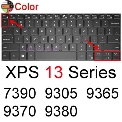 Dell XPS 13 tastatūras vāciņam 9300 9310 9305 9350 9360 9365 9370 9380 9575 7390 Protector Skin Case Klēpjdatora piederumi Silikona