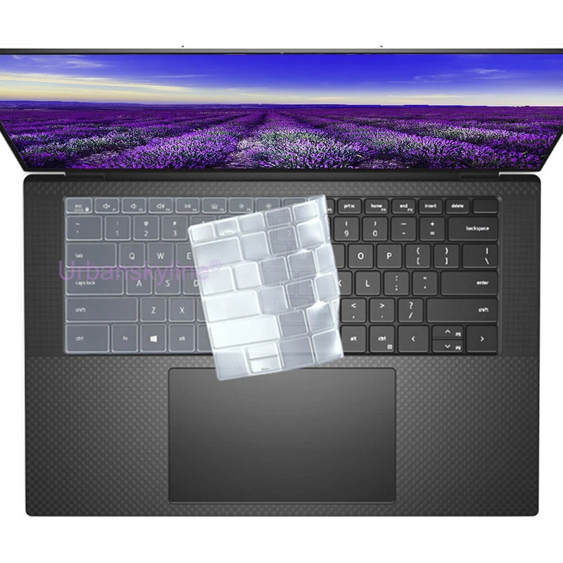 Dell XPS 13 tastatūras vāciņam 9300 9310 9305 9350 9360 9365 9370 9380 9575 7390 Protector Skin Case Klēpjdatora piederumi Silikona