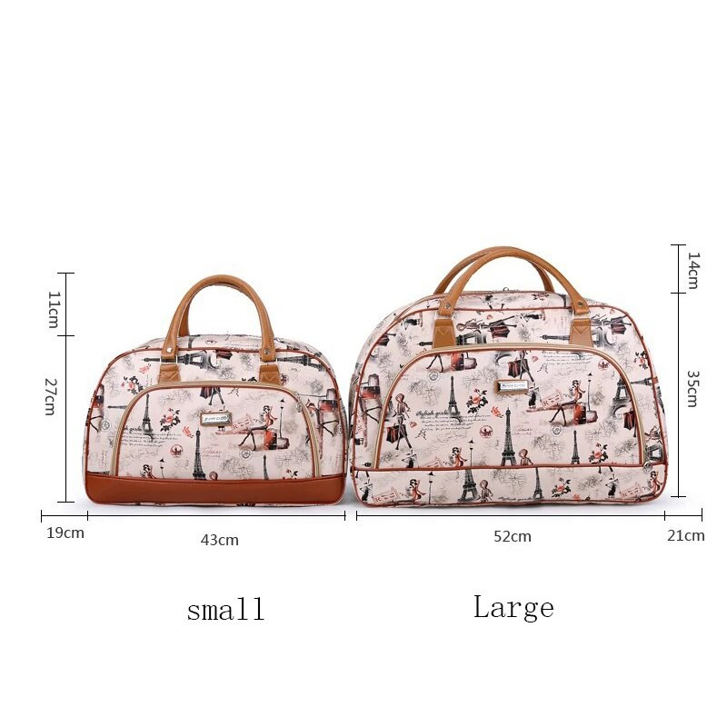 Ženske putne torbe Modna PU kožna torba za prtljagu velikog kapaciteta Vodootporna platna torba Ležerna organizator za vikend putnu torbu