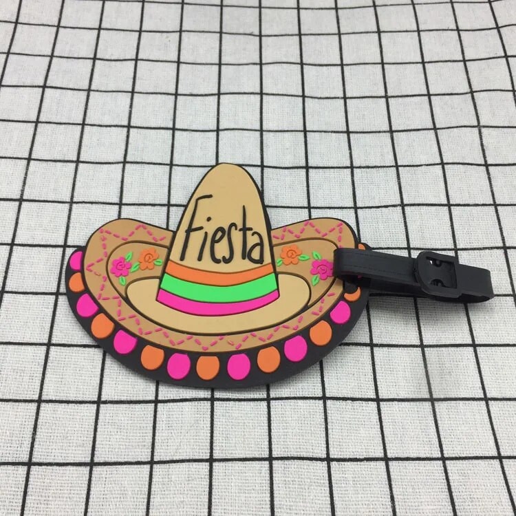 eTya Γυναικείες άντρες Φρούτα καρτούν αποσκευές Ετικέτες Silica Gel Βαλίτσα ID Διεύθυνση Ετικέτα Θήκη αποσκευών Επιβίβαση Ετικέτες Αξεσουάρ ταξιδιού