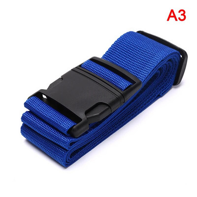 1buc 2m curea de bagaje reglabilă cu centură încrucișată ambalare valiză de călătorie curea cu cataramă cu blocare din nailon Curele pentru bagaje Accesorii pentru geanta de camping