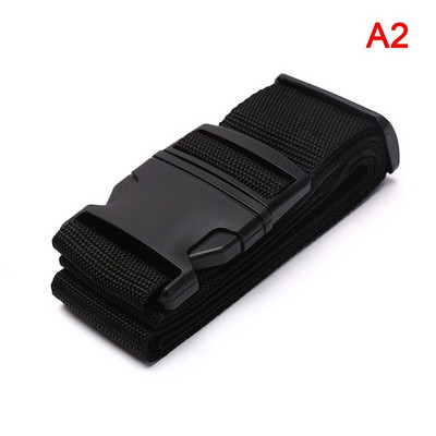 1buc 2m curea de bagaje reglabilă cu centură încrucișată ambalare valiză de călătorie curea cu cataramă cu blocare din nailon Curele pentru bagaje Accesorii pentru geanta de camping
