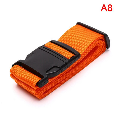 1buc 2m curea de bagaje reglabilă cu centură încrucișată ambalare valiză de călătorie curea cu cataramă cu blocare din nailon Curele pentru bagaje Accesorii pentru geanta de camping