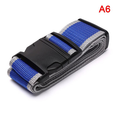 1buc 2m curea de bagaje reglabilă cu centură încrucișată ambalare valiză de călătorie curea cu cataramă cu blocare din nailon Curele pentru bagaje Accesorii pentru geanta de camping