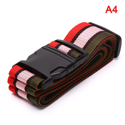 1buc 2m curea de bagaje reglabilă cu centură încrucișată ambalare valiză de călătorie curea cu cataramă cu blocare din nailon Curele pentru bagaje Accesorii pentru geanta de camping