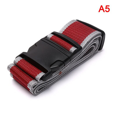 1buc 2m curea de bagaje reglabilă cu centură încrucișată ambalare valiză de călătorie curea cu cataramă cu blocare din nailon Curele pentru bagaje Accesorii pentru geanta de camping
