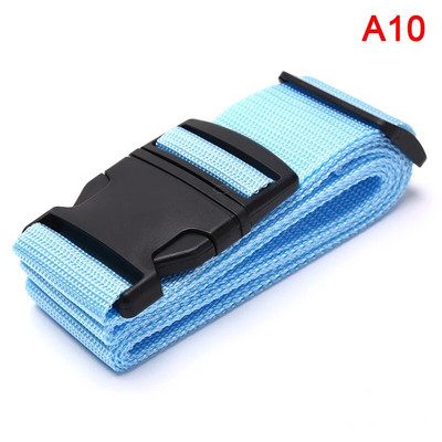 1buc 2m curea de bagaje reglabilă cu centură încrucișată ambalare valiză de călătorie curea cu cataramă cu blocare din nailon Curele pentru bagaje Accesorii pentru geanta de camping