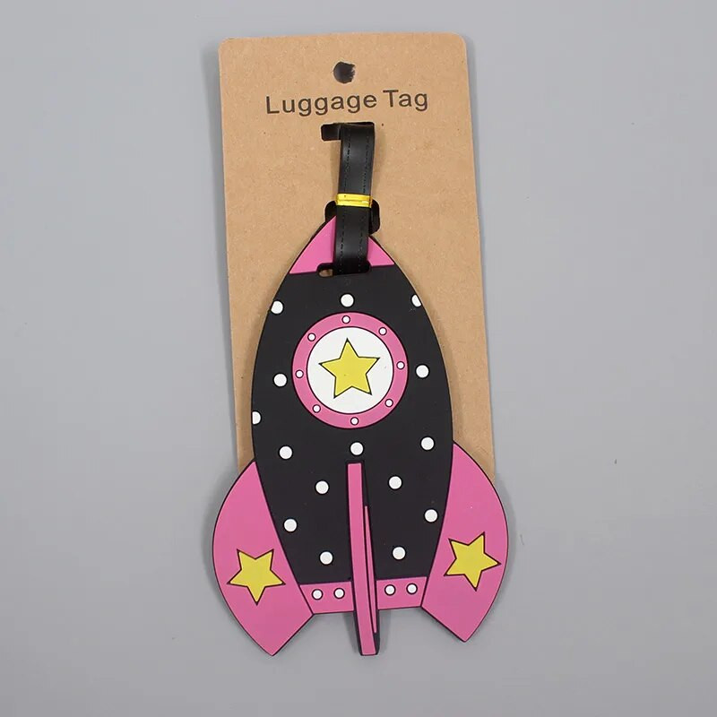 Creative Lidmašīnu un automašīnu bagāžas ceļojumu aksesuāri Tag Silikagels Čemodāns ID Adrese Turētājs Bagāžas iekāpšanas zīme Pārnēsājama etiķete