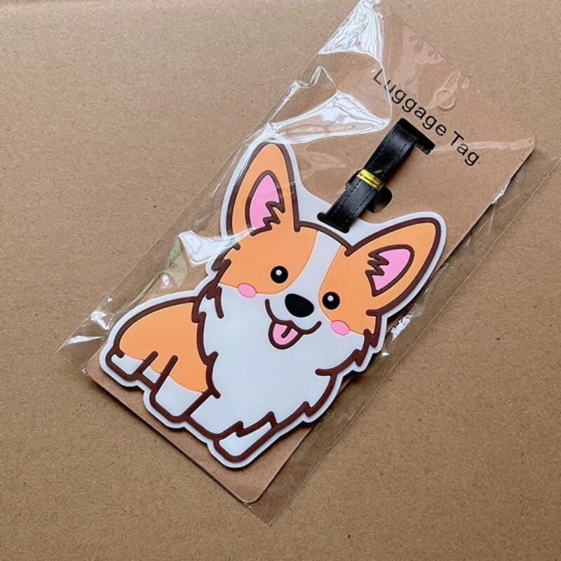 Δημιουργική ετικέτα αποσκευών κινουμένων σχεδίων Ετικέτα επιβίβασης PVC από καουτσούκ σε σχήμα ζώου Sloth Panda Tag σιλικόνης αποσκευές Hang Tag Αξεσουάρ ταξιδιού