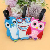 Accesorii de călătorie Etichete creative pentru îmbarcare pentru bagaje Etichetă pentru bagaje cu desene animate cu animale de gel de siliciu Valisă ID-uri Suport etichetă portabilă