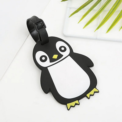 Accesorii de călătorie Etichete creative pentru îmbarcare pentru bagaje Etichetă pentru bagaje cu desene animate cu animale de gel de siliciu Valisă ID-uri Suport etichetă portabilă