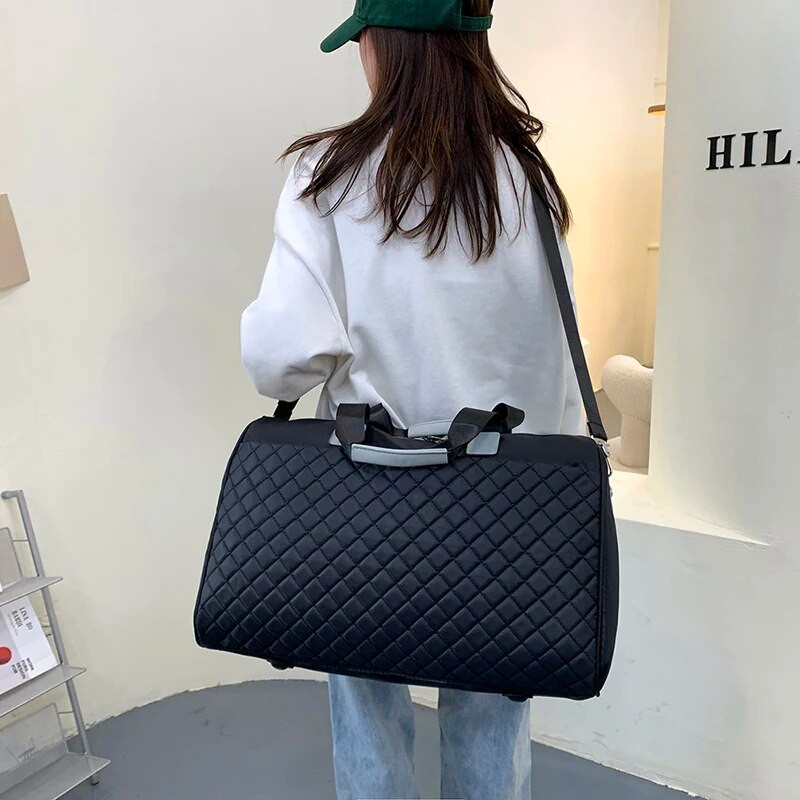 Aottla ceļojumu soma Sieviešu plecu soma Lielas ietilpības rokassomas Vīriešu sporta soma Ikdienas Crossbody Pack Mode Duffle Bagāžas soma